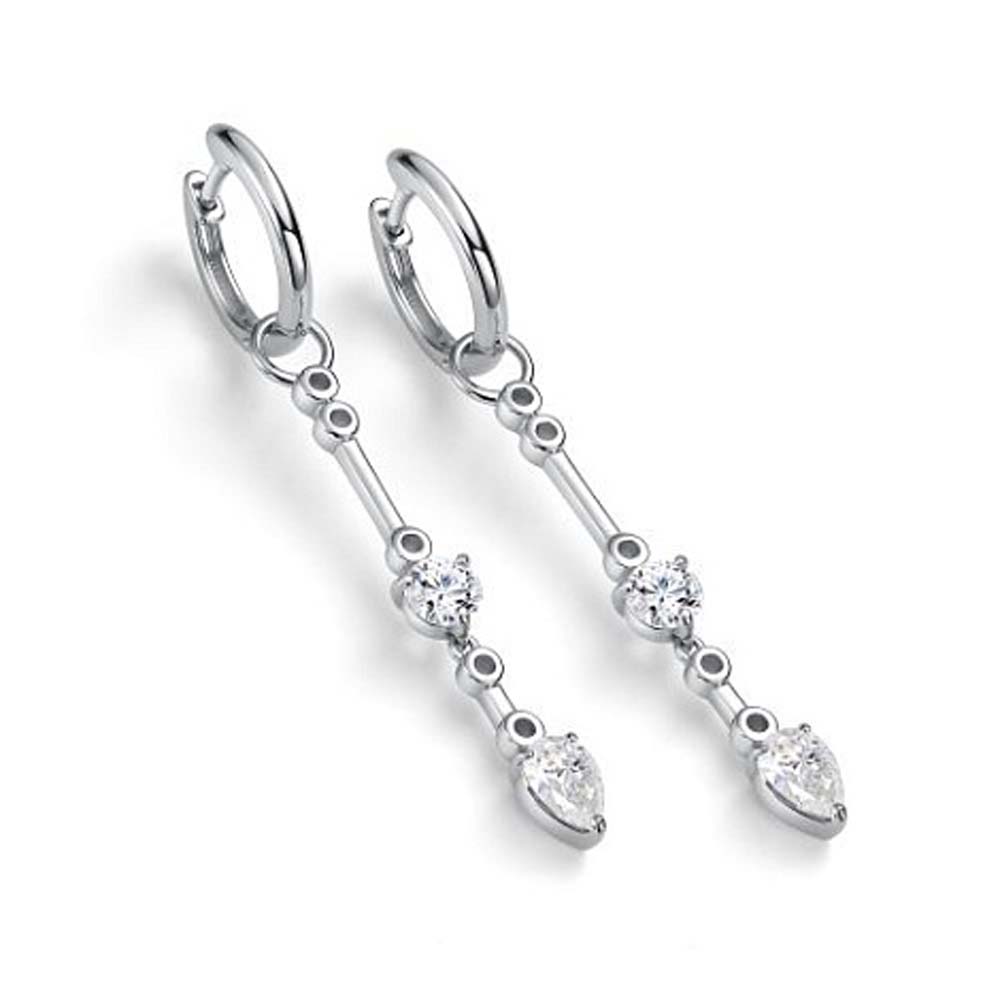 Серьги | Серебро 925 пробы | Горный хрусталь по цене 14550.00 руб.