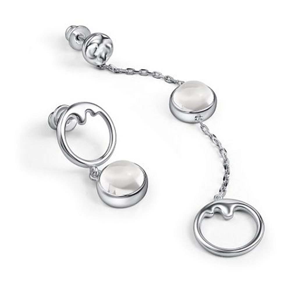 Серьги-пусеты | Серебро 925 пробы | Горный хрусталь по цене 10250.00 руб.