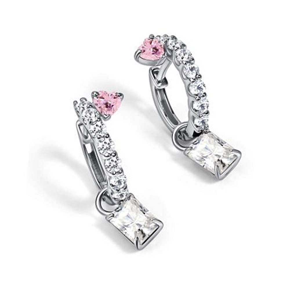 Серьги | Серебро 925 пробы | Фианит, Горный хрусталь по цене 11150.00 руб.