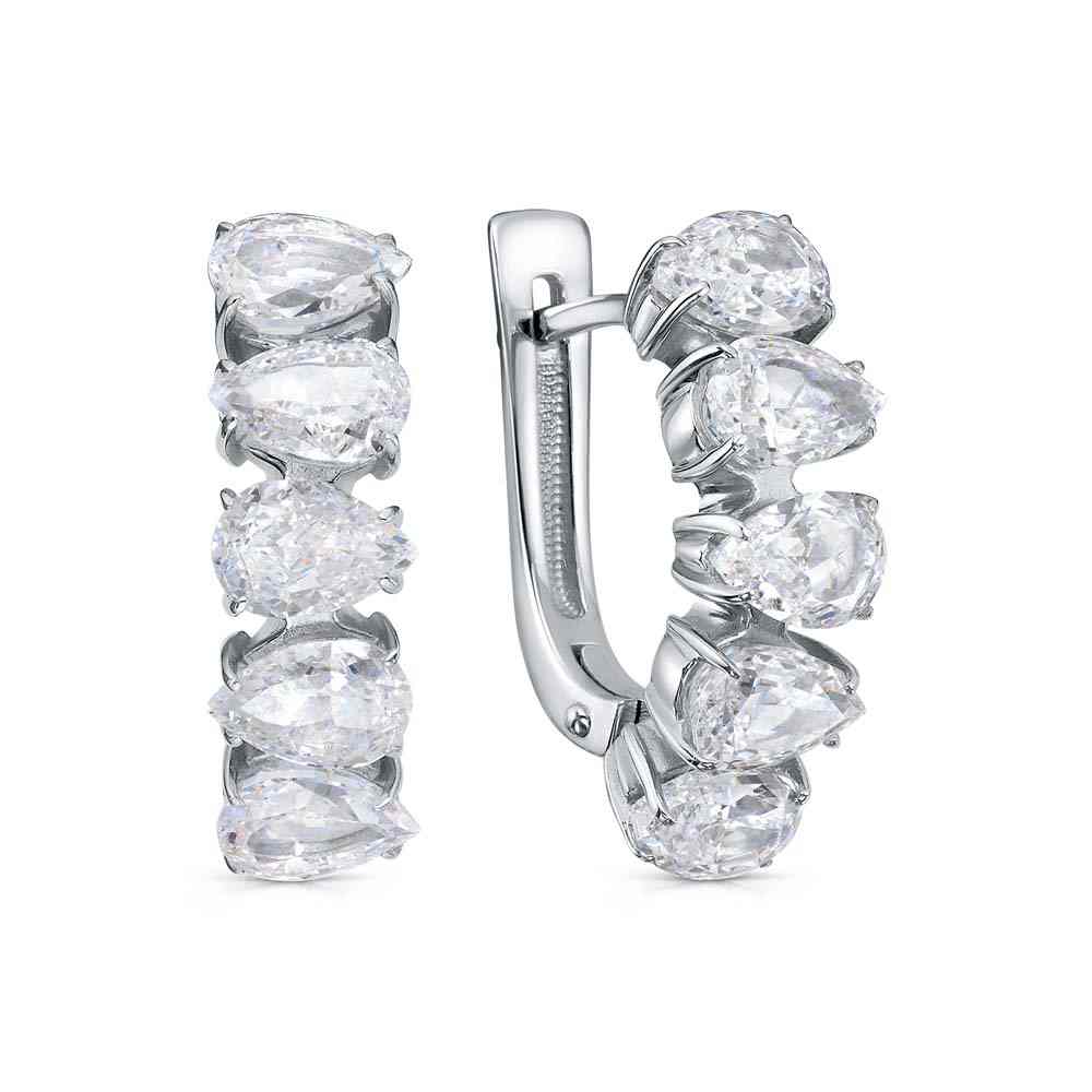 Серьги | Серебро 925 пробы | Бриллианит по цене 25600.00 руб.