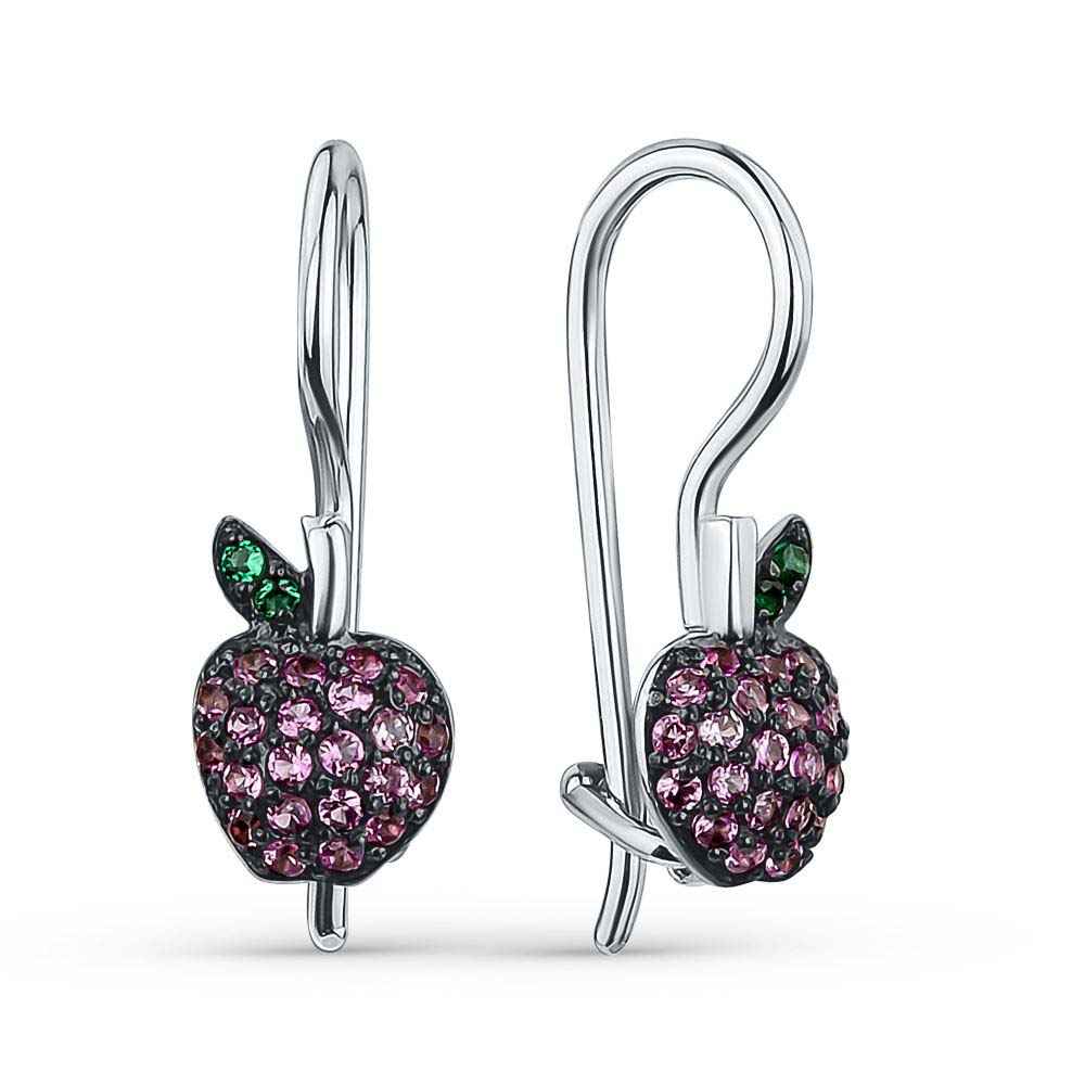 Детские серьги | Серебро 925 пробы | Фианит по цене 2259.90 руб.