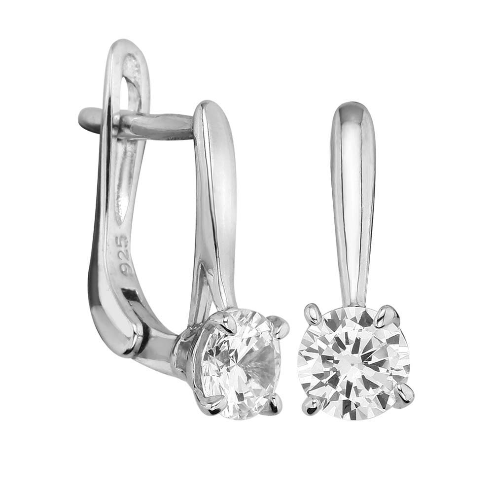 Серьги | Серебро 925 пробы | Циркон по цене 8170.00 руб.