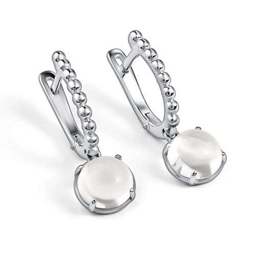 Серьги | Серебро 925 пробы | Горный хрусталь по цене 9040.00 руб.