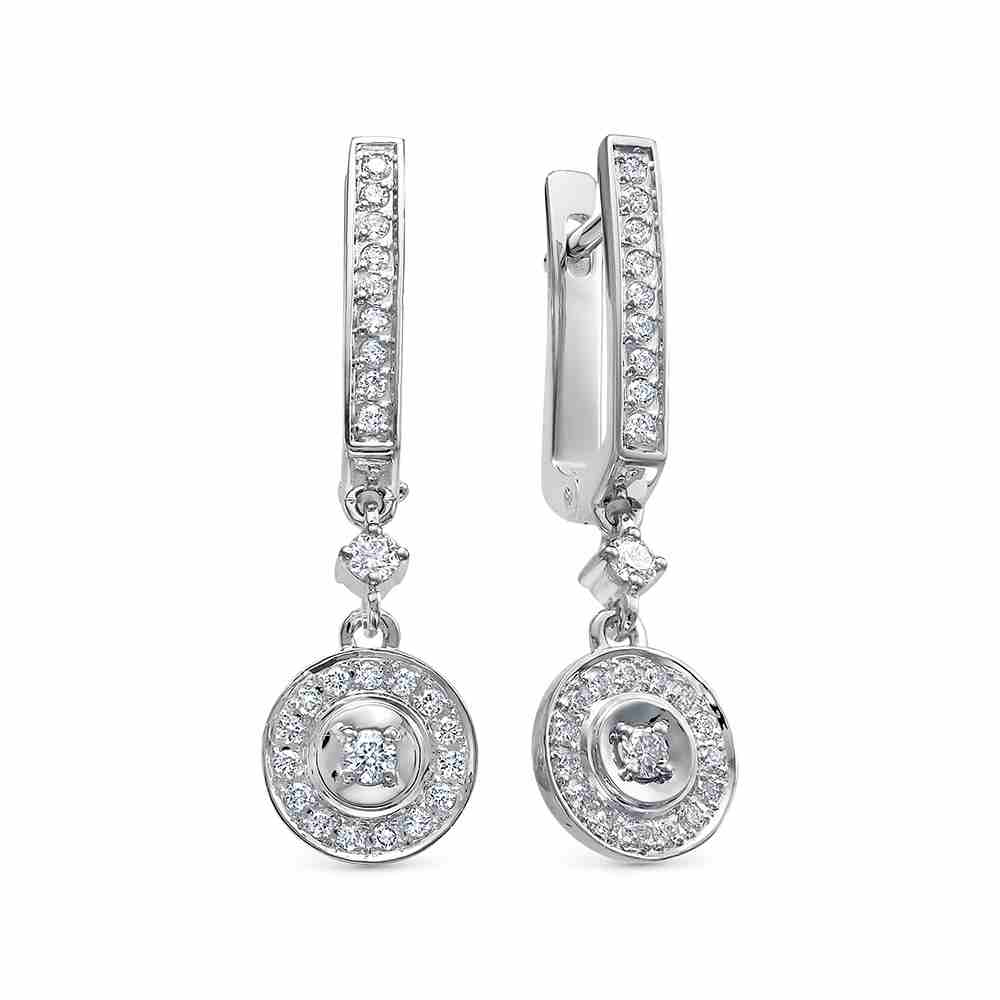 Серьги из белого золота по цене 228&nbsp;800 руб.