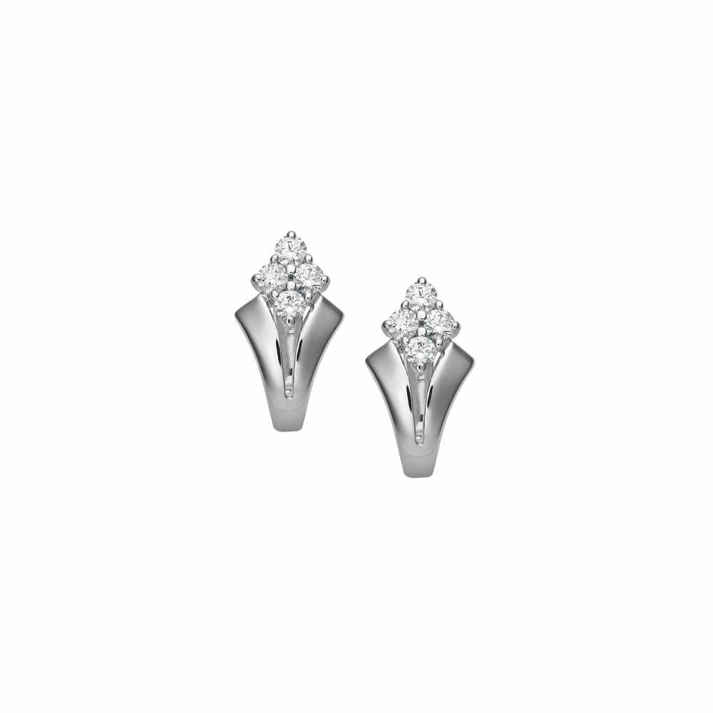 Серьги | Белое золото 585 пробы | Бриллиант по цене 195615.00  руб.