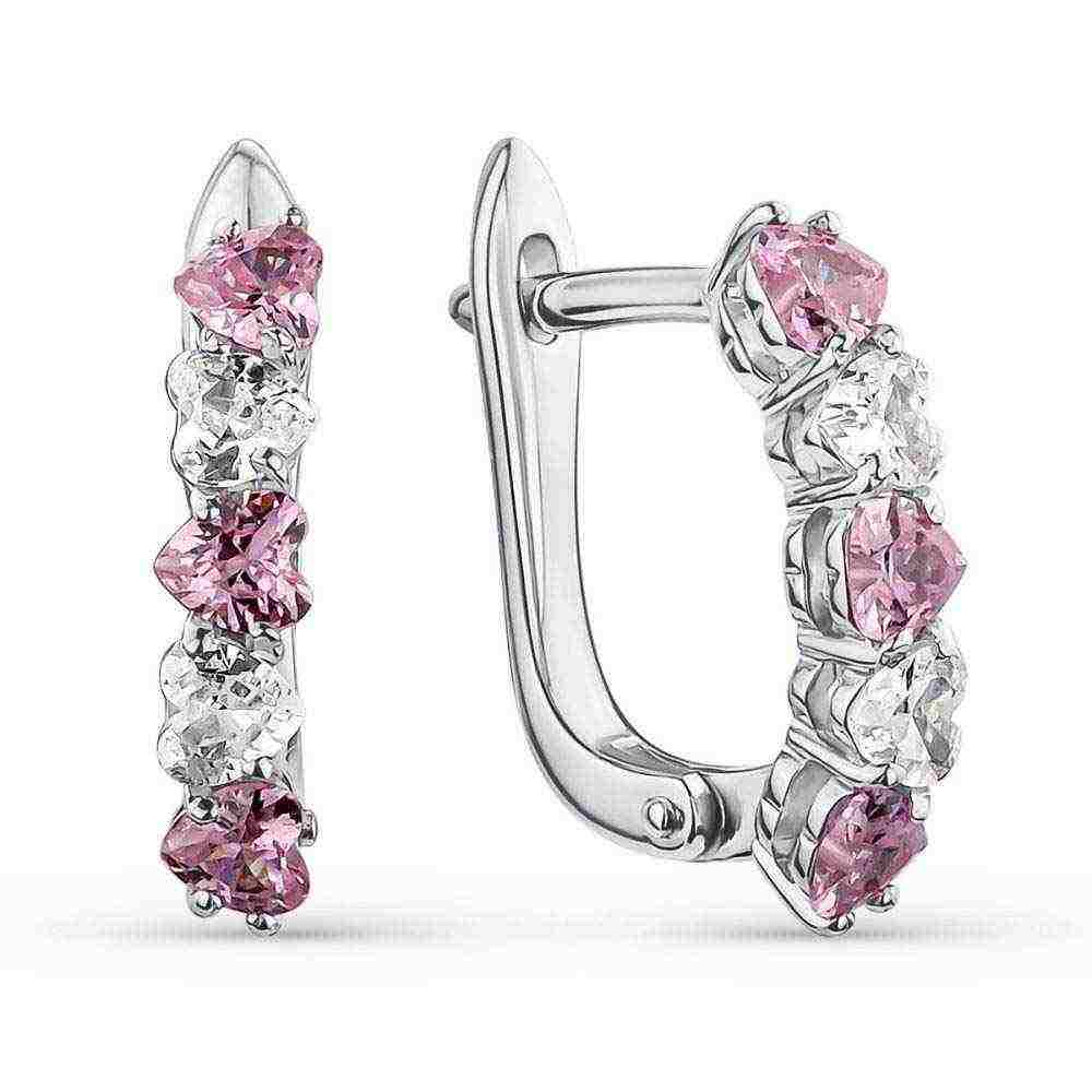 Серьги | Серебро 925 пробы | Фианит по цене 6082.20 руб.