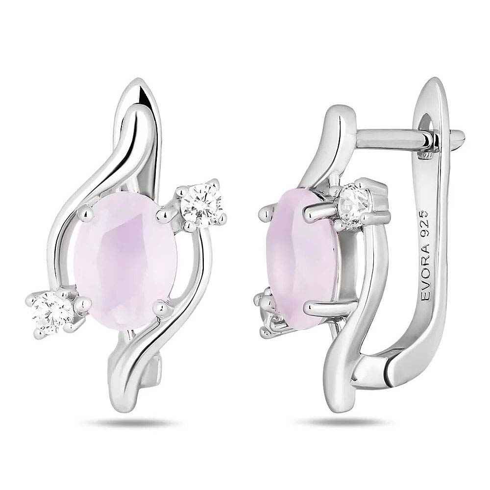 Серьги | Серебро 925 пробы | Кварц, Крайола по цене 10350.00 руб.