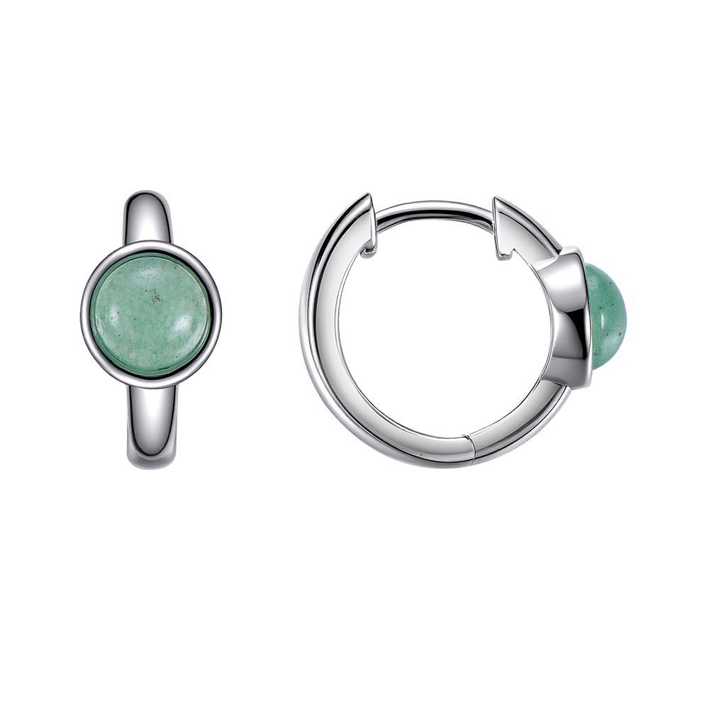 Серьги | Серебро 925 пробы | Авантюрин по цене 8270.00 руб.