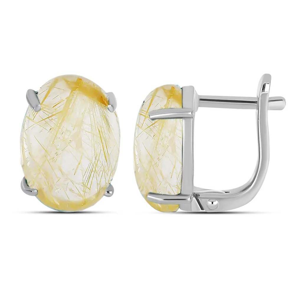 Серьги | Серебро 925 пробы | Кварц по цене 16800.00 руб.