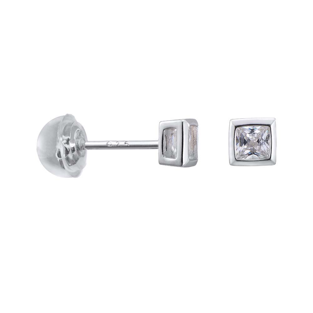 Серьги-пусеты | Серебро 925 пробы | Крайола, Силикон по цене 2290.00 руб.
