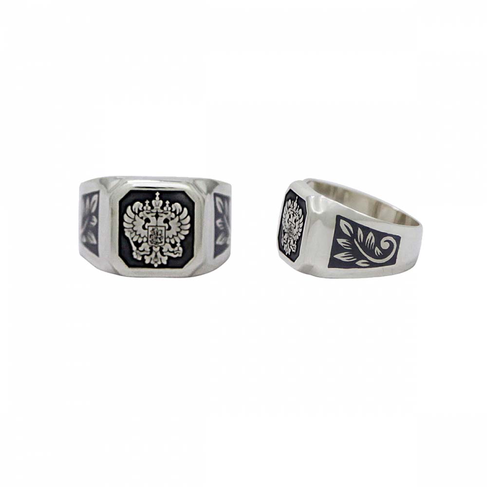 Кольцо-печатка | Серебро 925 пробы |  вес 4.97 по цене 6500.00 руб. 
