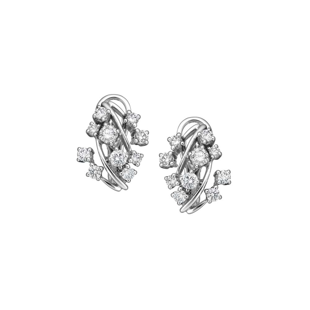 Серьги | Белое золото 750 пробы | Бриллиант по цене 447795.00  руб.