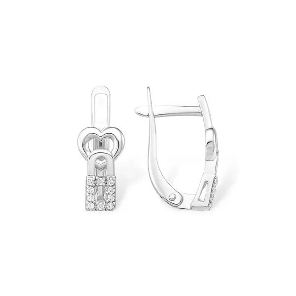 Серьги | Серебро 925 пробы | Фианит по цене 4643.80 руб.