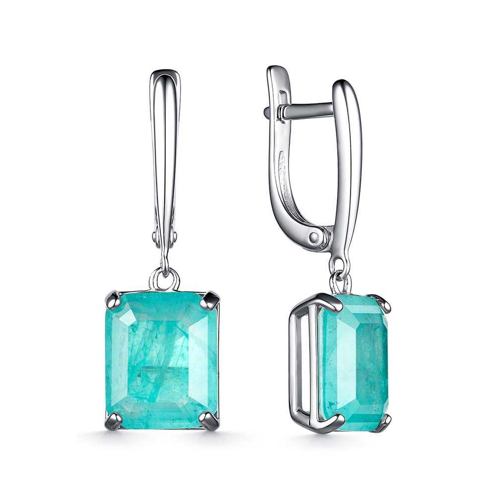 Серьги | Серебро 925 пробы | Горный хрусталь по цене 12487.50 руб.