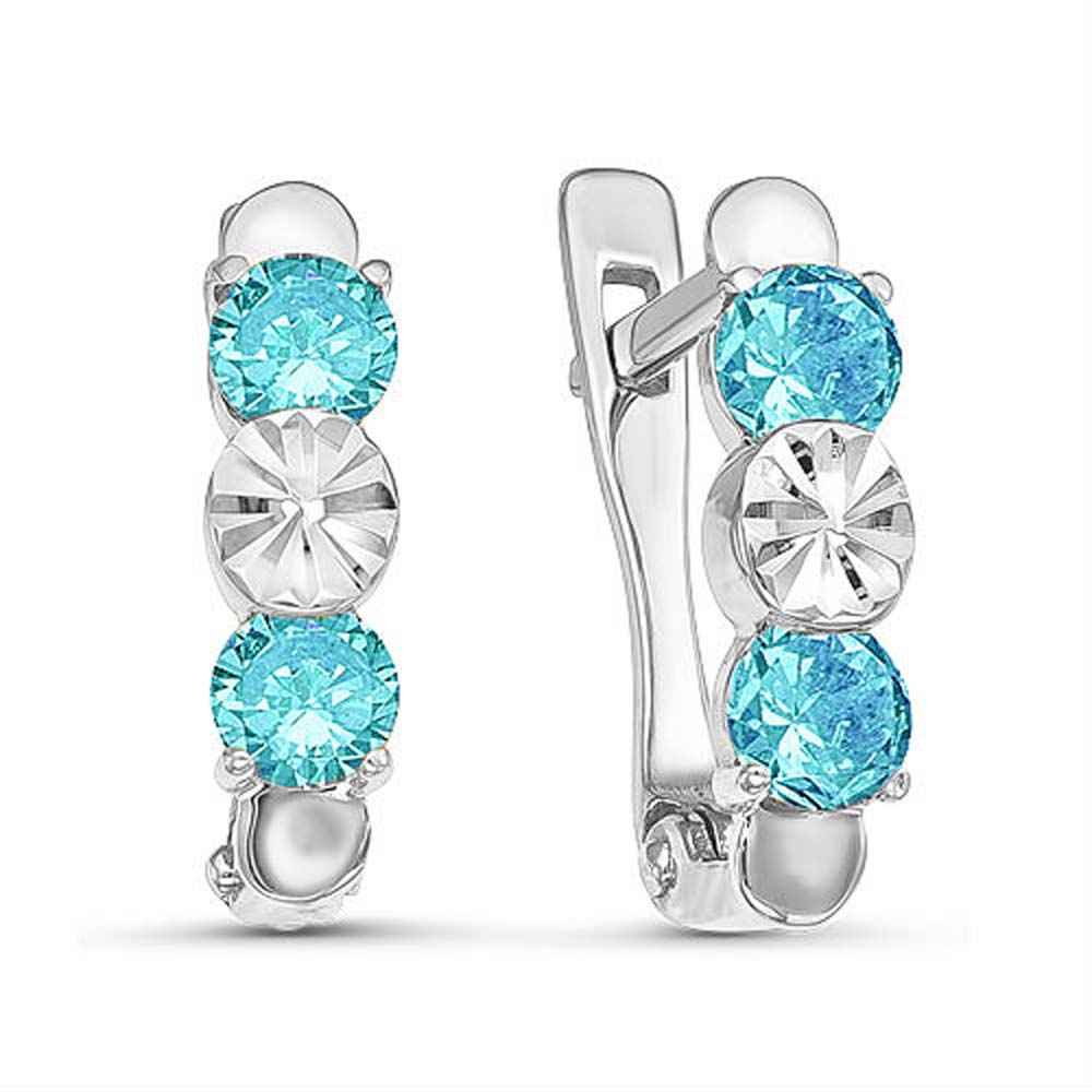 Детские серьги | Серебро 925 пробы | Фианит по цене 3224.90 руб.