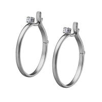 Серьги-конго | Белое золото 585 пробы | Бриллиантпо цене 239950.00 руб.
