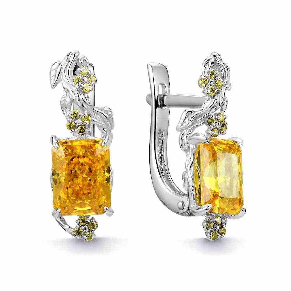 Серьги | Серебро 925 пробы | Фианит по цене 9856.90 руб.