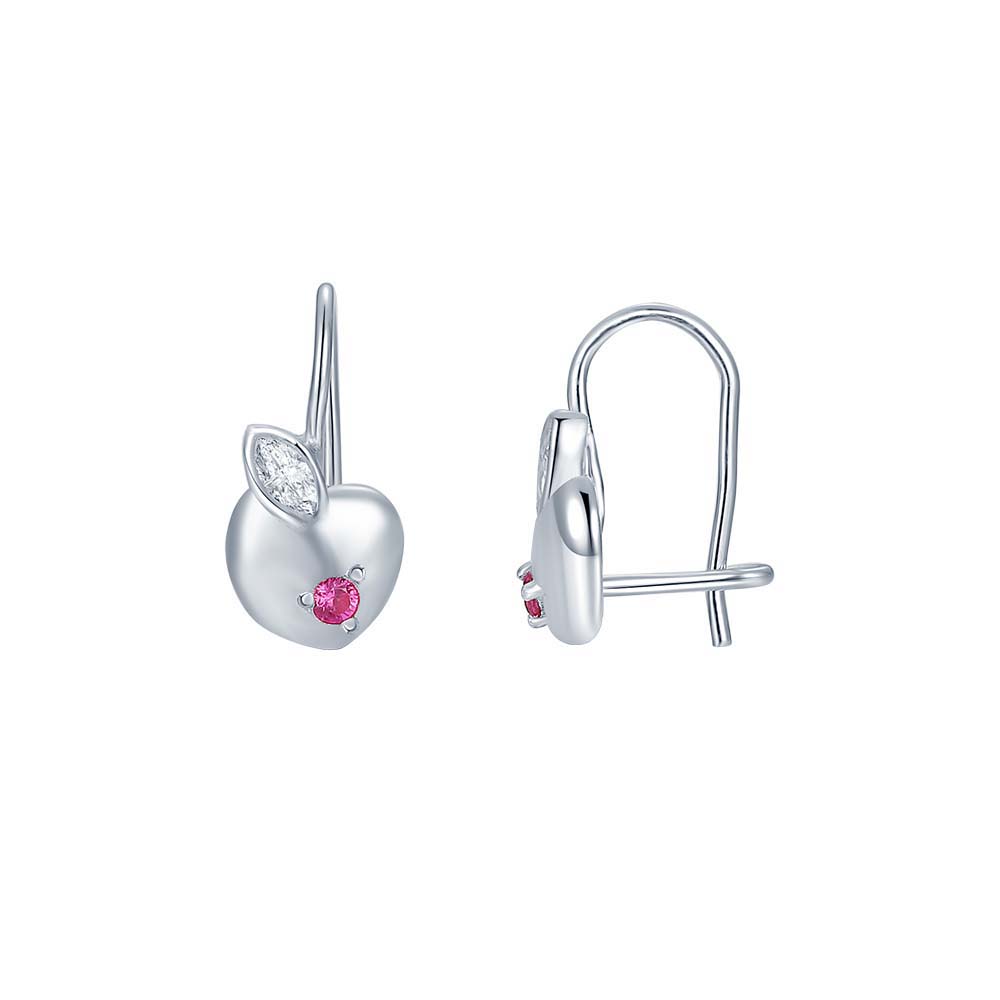 Детские серьги | Серебро 925 пробы | Корунд, Циркон по цене 3320.00 руб.