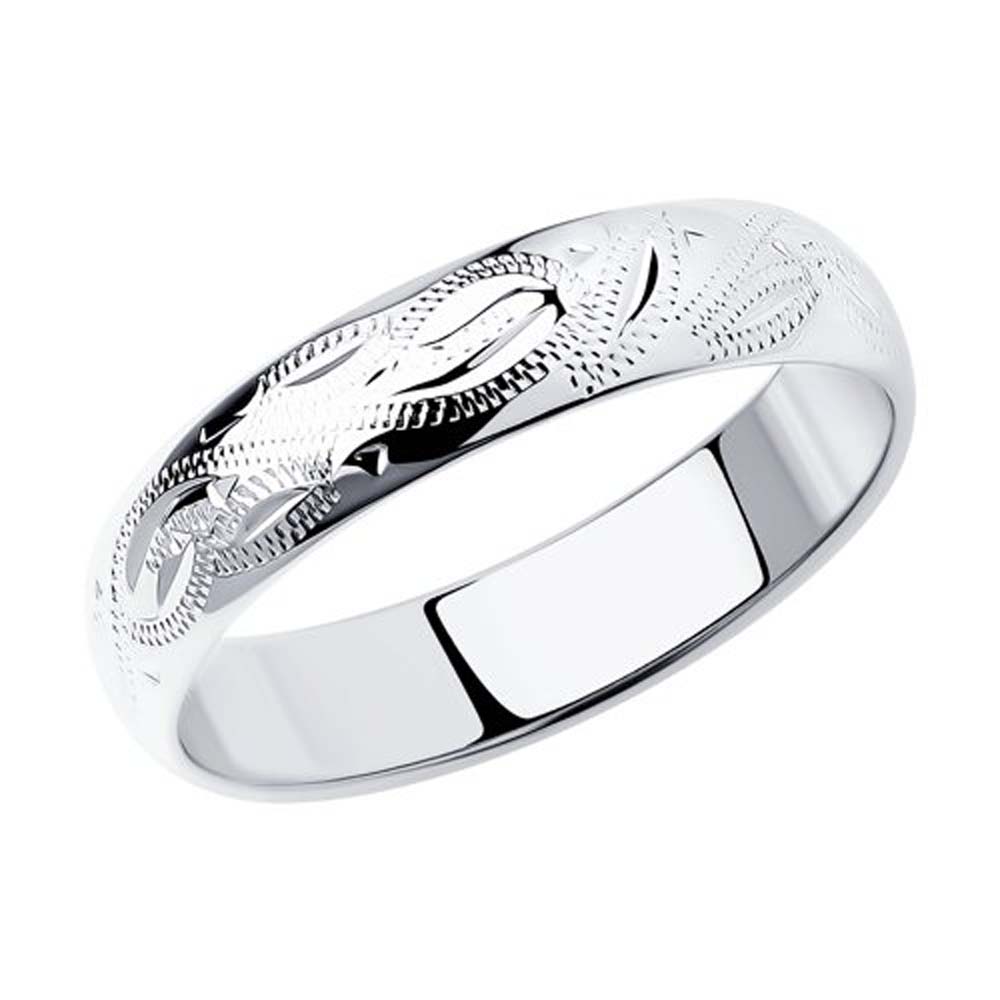 Обручальное серебряное кольцо 925 пробы |  по цене 2780.80 руб.